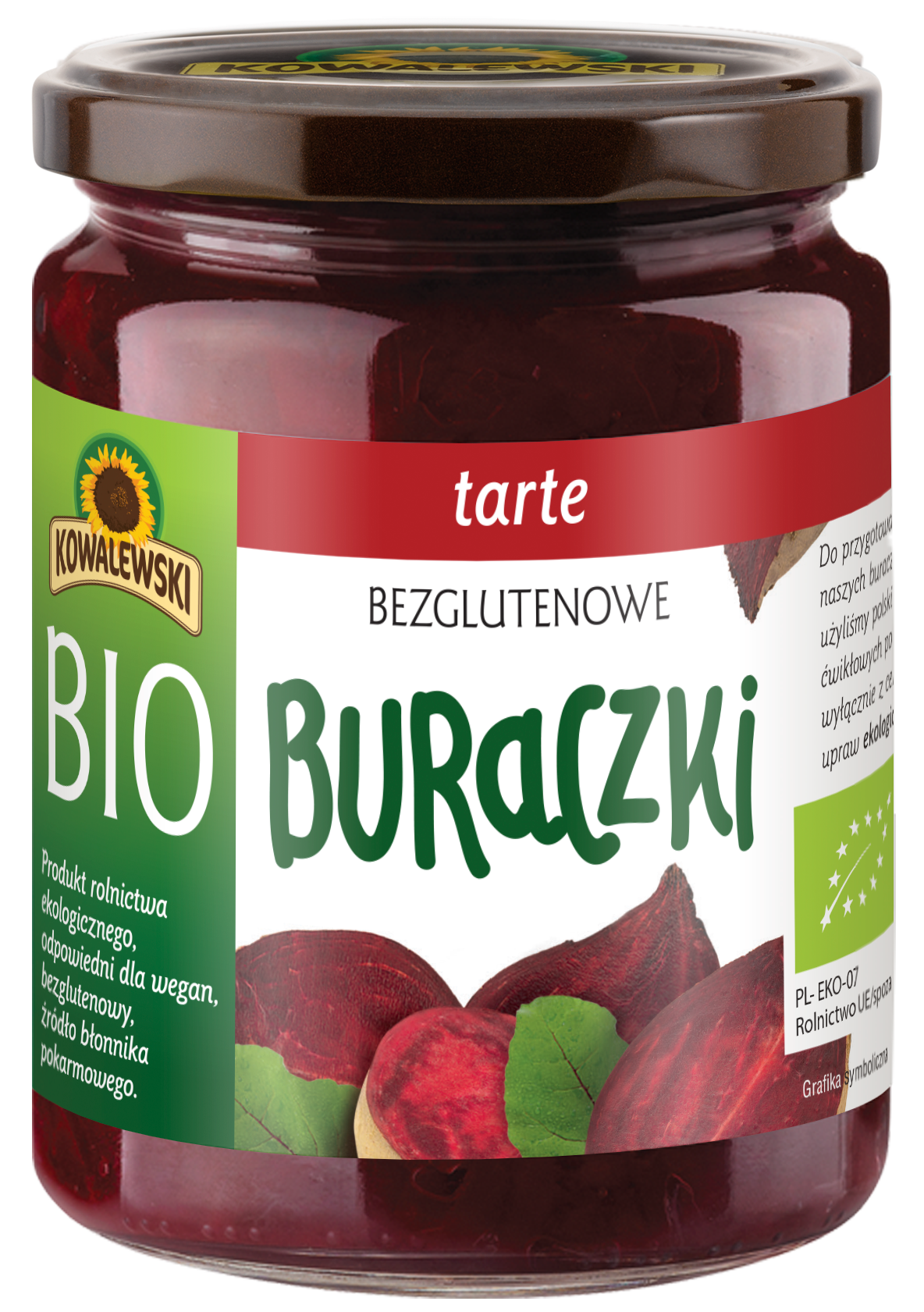Buraczki tarte bezglutenowe BIO 540 ml