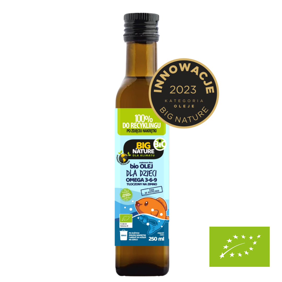 Olej Omega 369 dla dzieci tłoczony na zimno BIO 250 ml