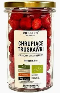 Truskawki liofilizowane chrupiące bezglutenowe EKO 30 g
