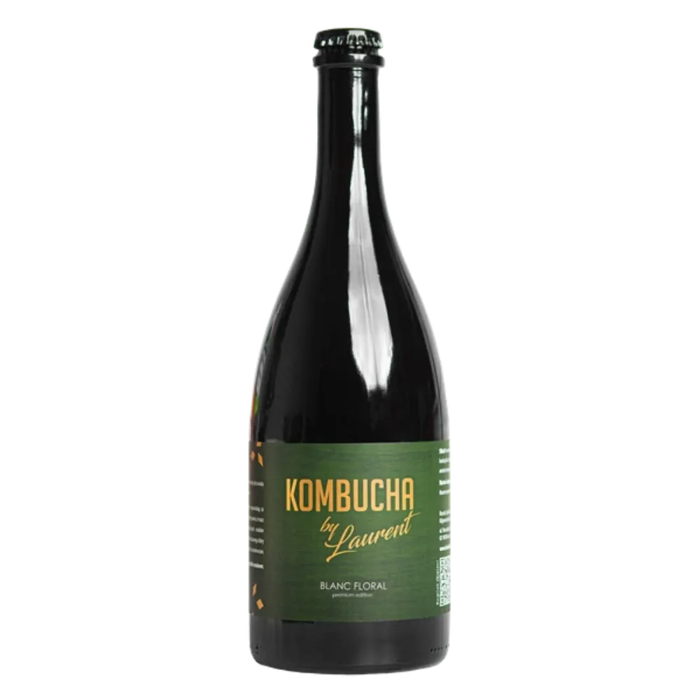 Kombucha fermentowana na buku o smaku kwiatów czarnego bzu (blanc floral) EKO 750 ml