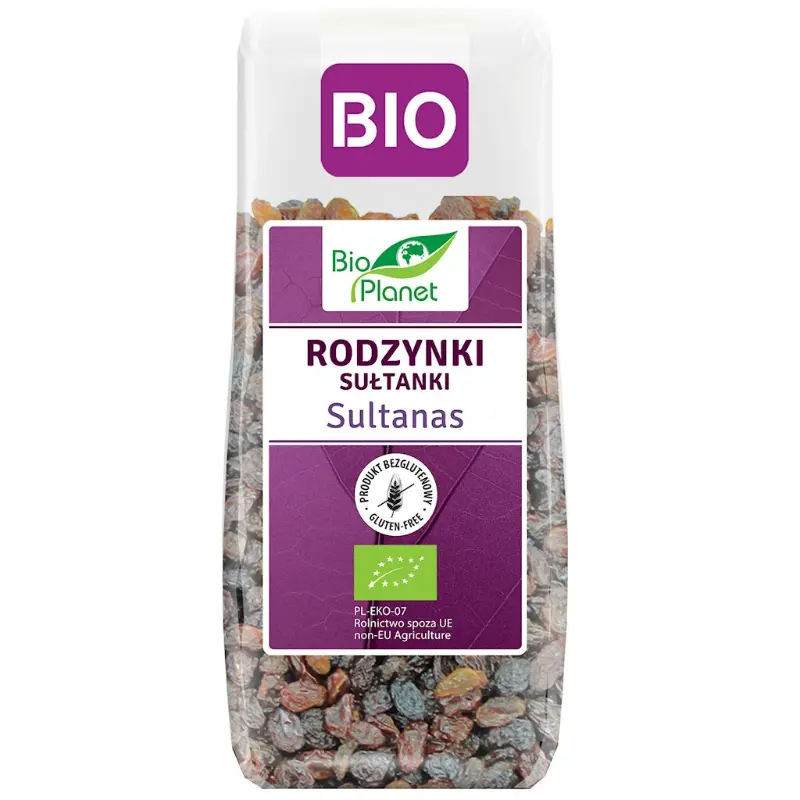 Rodzynki sułtanki bezglutenowe EKO 200 g
