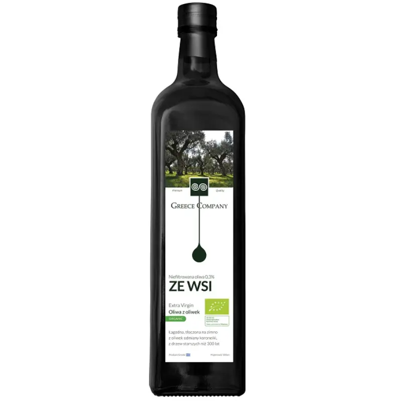 Oliwa z oliwek niefiltrowana Extra Virgin EKO 500 ml