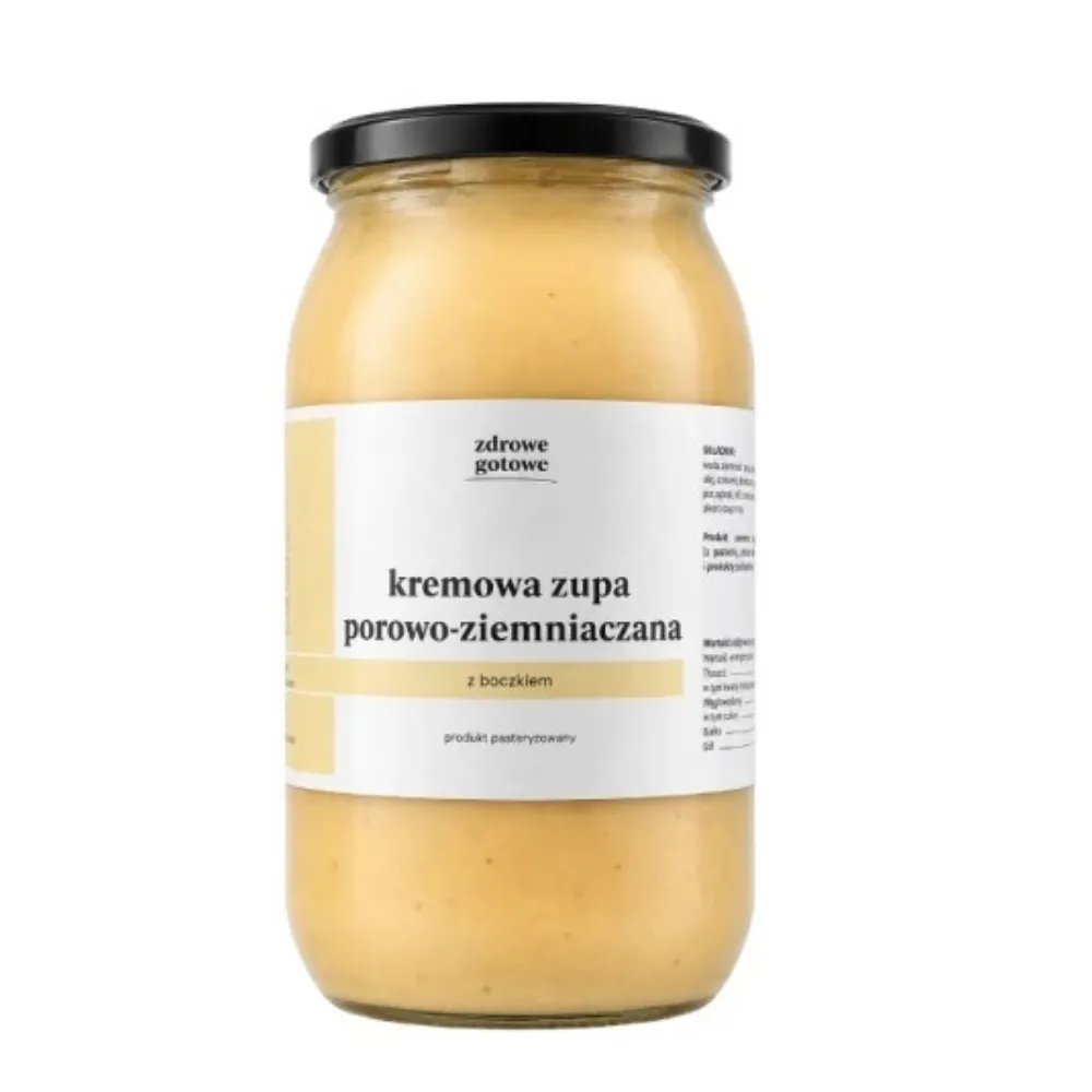 Kremowa zupa porowo-ziemniaczana z dodatkiem boczku 900 ml
