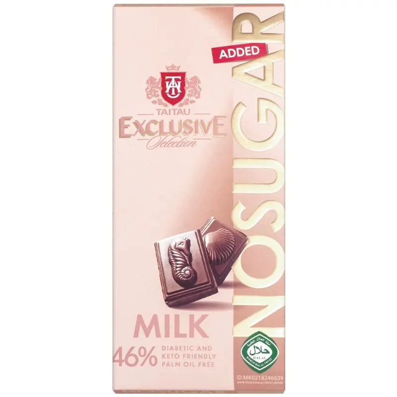 Czekolada mleczna 46% kakao bez cukru KETO 100 g